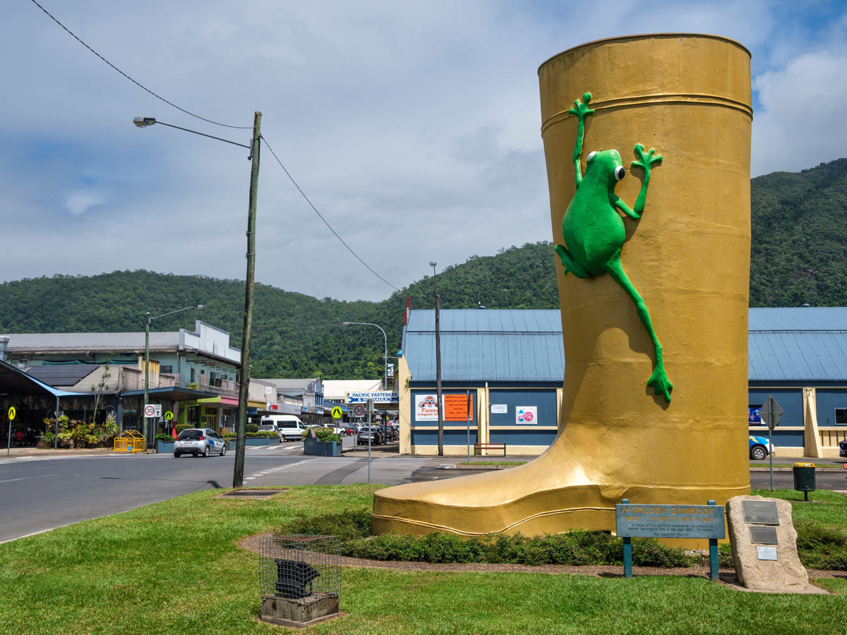 The Golden Gumboot in the town of Tully in Queensland