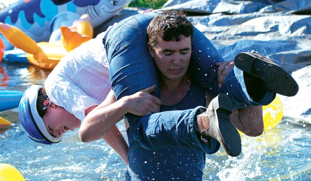 Wife Carrying Championship in Singleton