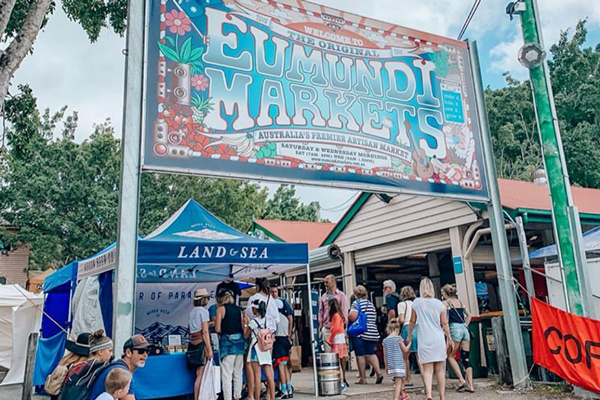 Entrance Eumundi Markets Noosa QLD