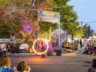 a live performance at Eumundi Markets