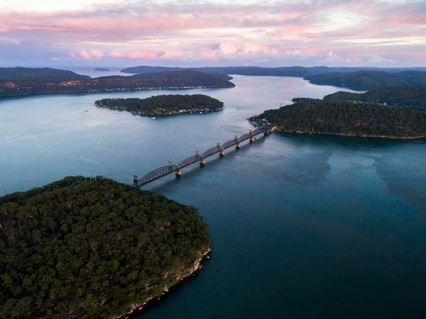 Aerial view of Broken Bay
