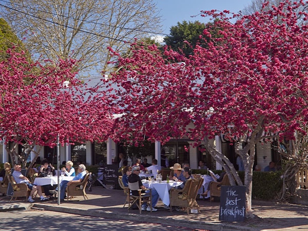 Cafe dining in the historic village of Berrima, Southern Highlands, NSW, Australia