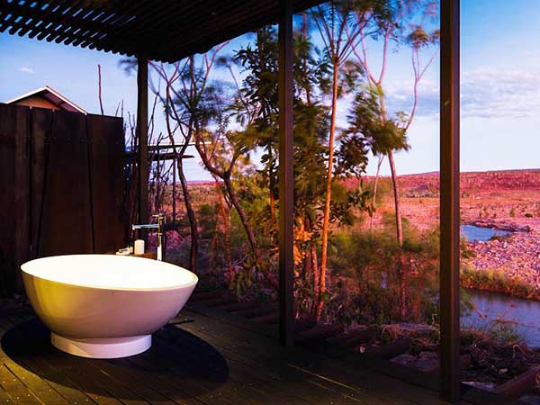 bath, Cliffside Retreat, El Questro Homestead, East Kimberley, WA