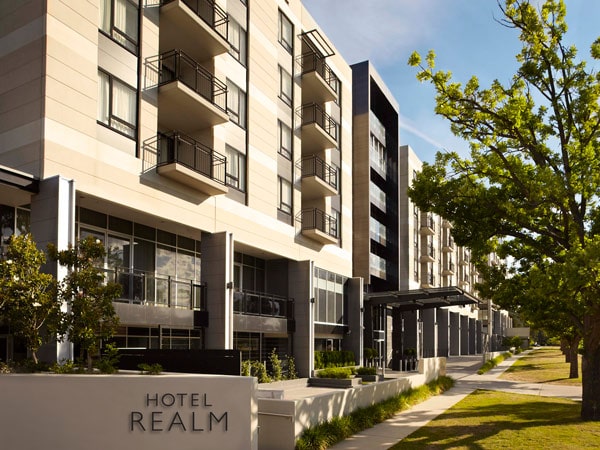 the property exterior of Hotel Realm Canberra