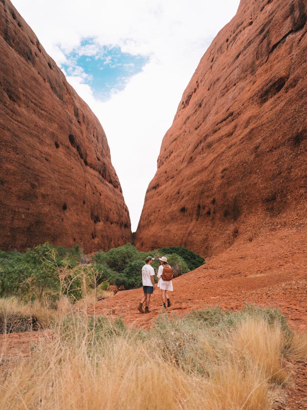 Couple exploring Walpa Gorge NT