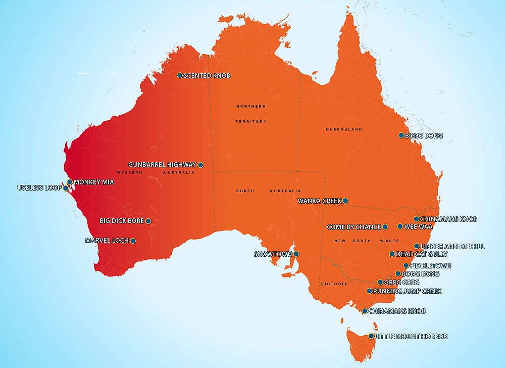 It Goes By Some Very Odd Names intriguing Place Names Australian 