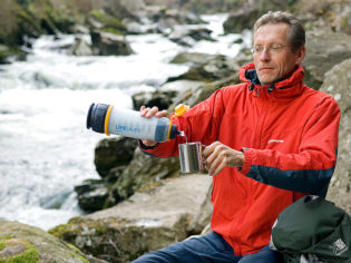 Lifesaver Bottle for precious clean water on the spot 