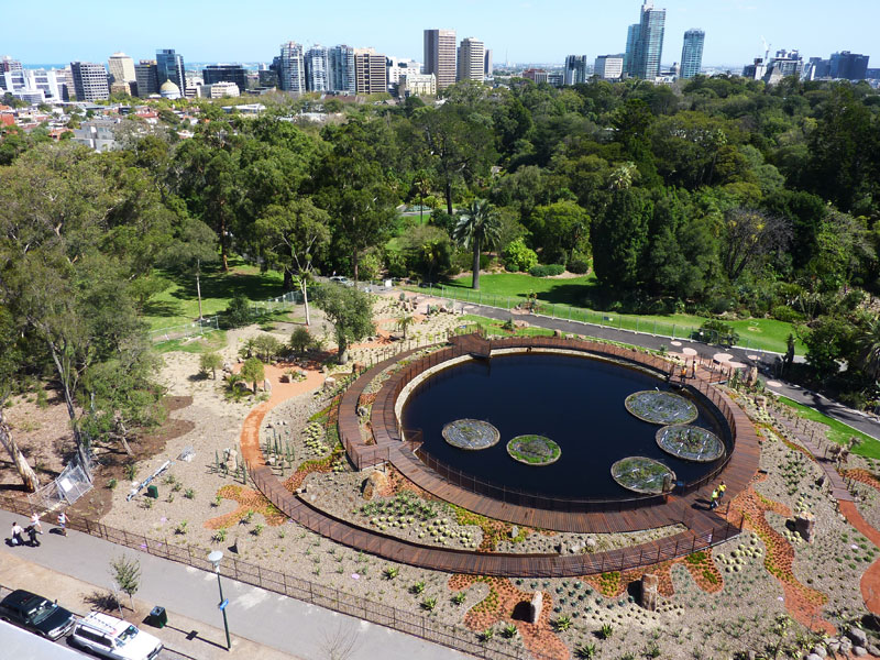 See Guilfoyle's Volcano at the RBG Melbourne