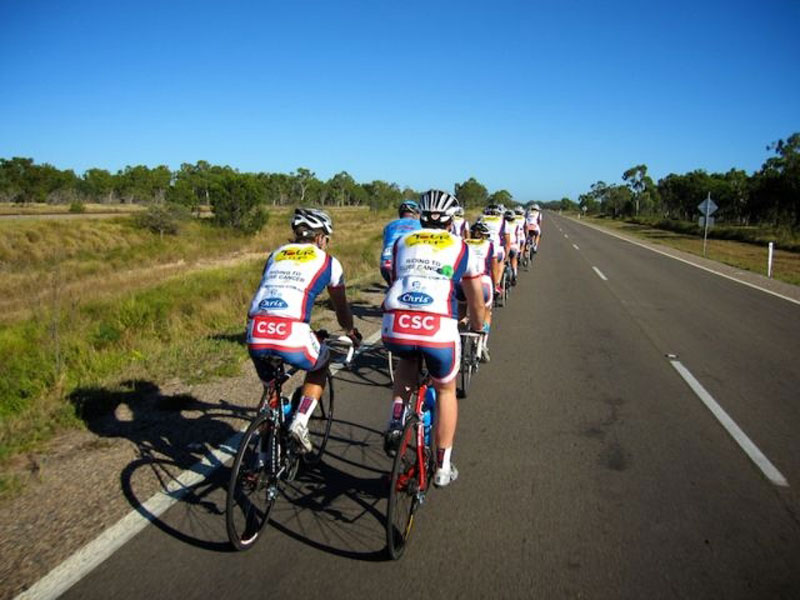 2010 Tour de Cure cyclists ride towards a cure