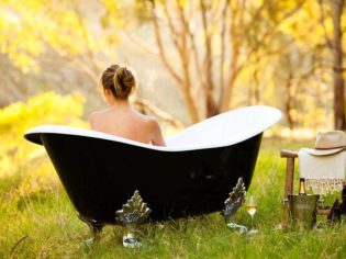 Bush bath in the Barossa Valley