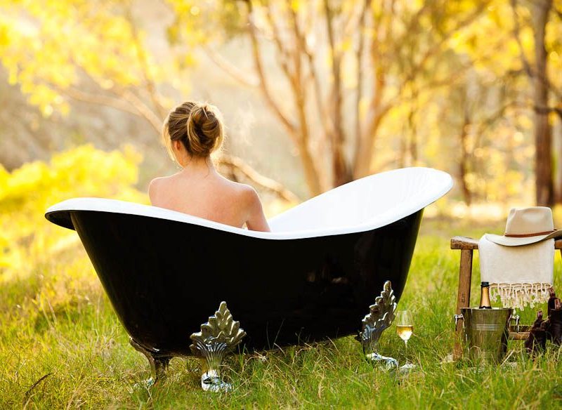 Bush bath in the Barossa Valley