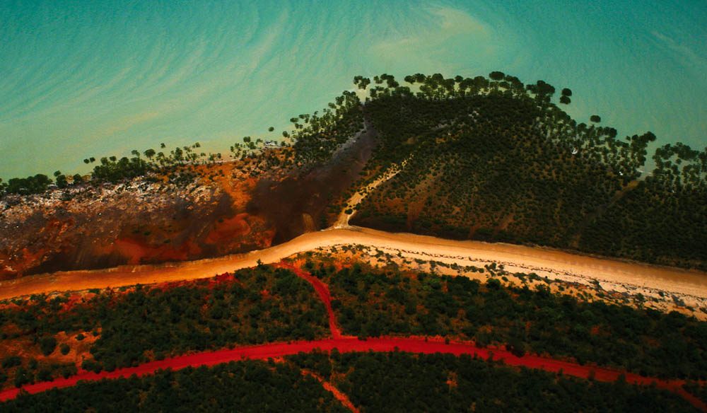 Broome's multi colours from the air (Wayne Talbot)