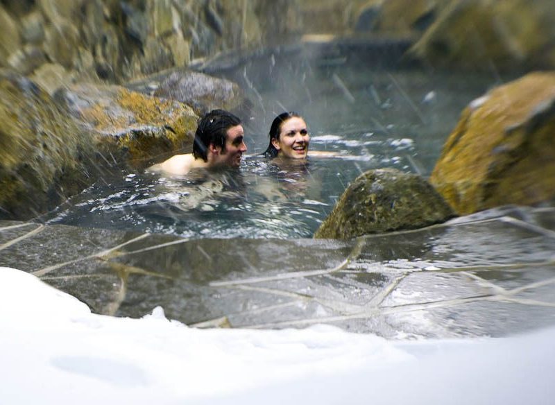 Couples Enjoy Onsen Mt Hotham
