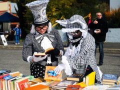 Mad Hatters are the norm at the Booktown festival in Clunes, Victoria (Jesse Booher).