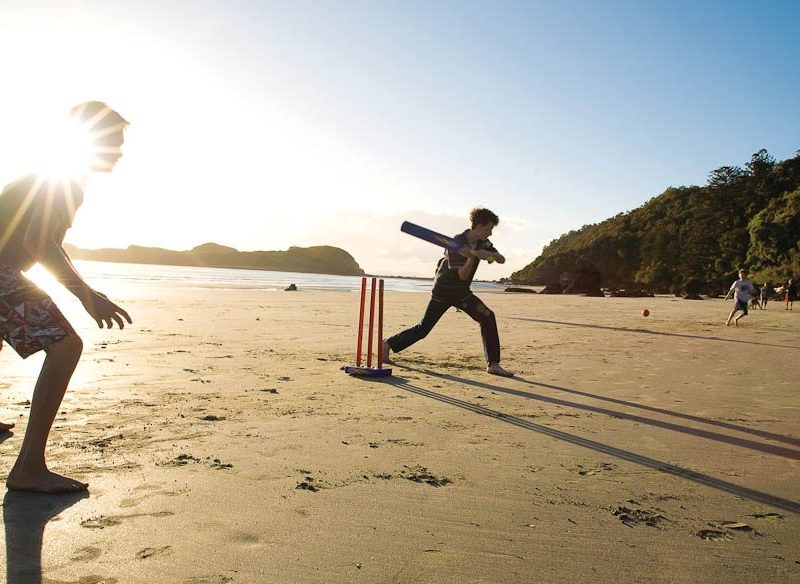 1: Have a bash at beach cricket