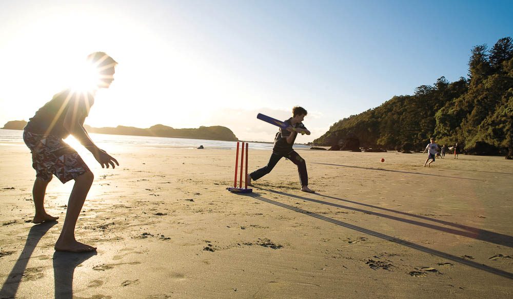 1: Have a bash at beach cricket