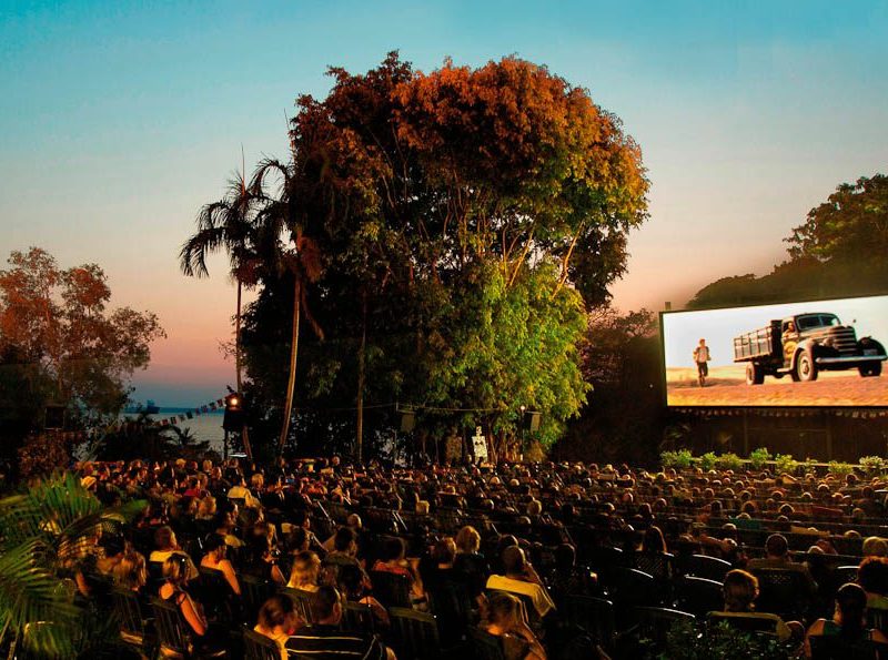 15: Munch popcorn under the stars at an outdoor cinema
