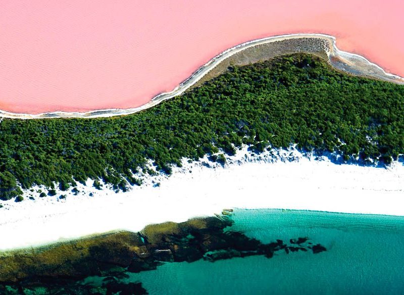 See an extraordinary bubblegum-pink lake in Western Australia