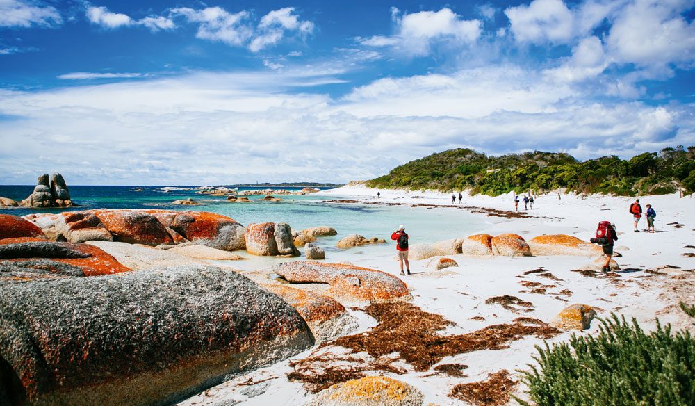 The Bay of Fires walk, Tasmania