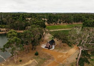 Drone shot of Windows Estate in Margaret River