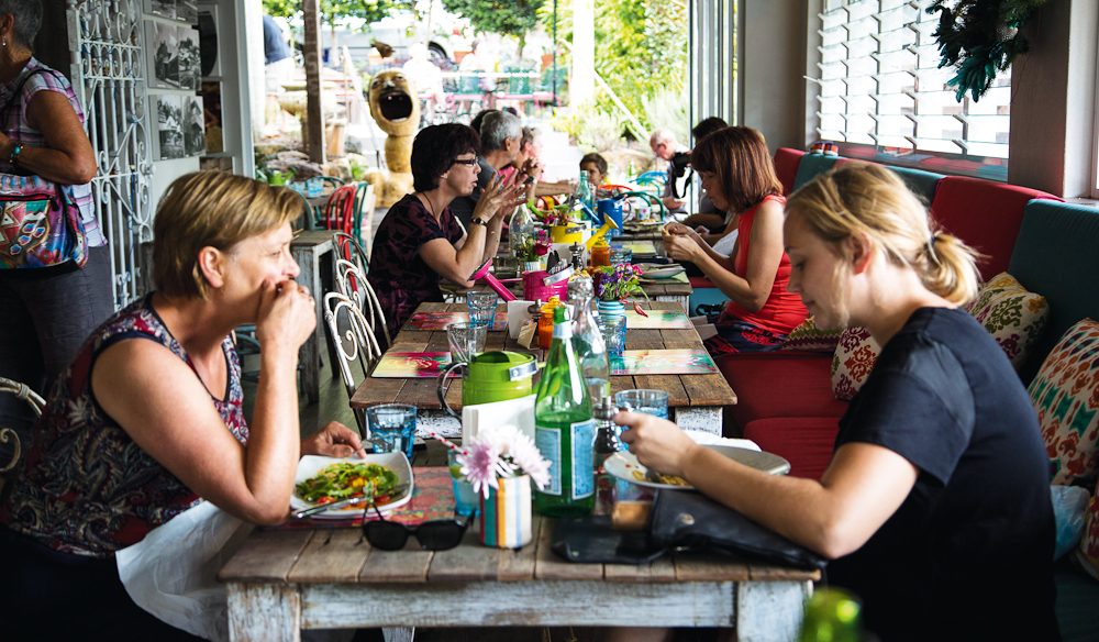 The Freewheeling Bohemian Bungalow cafe, Eumundi.
