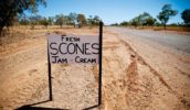 Don't miss the turnoff for Ellenbrae’s scones and jam, Gibb River Road, Kimberley.