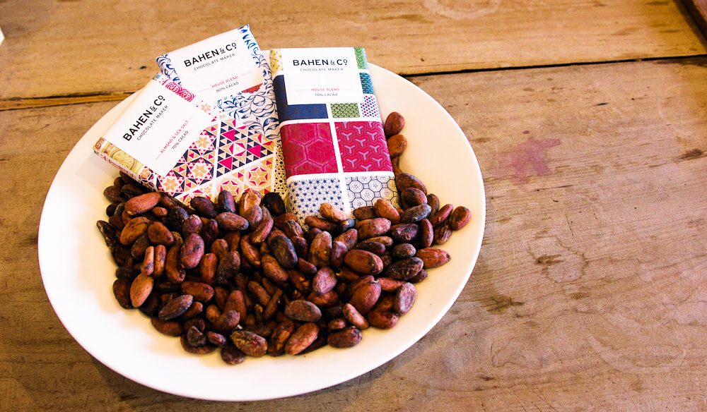 Hand-wrapped chocolate from Bahen & Co, Margaret River Farmers' Markets.