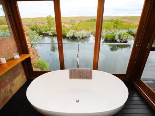 El Questro's beautiful bath tub view Kimberley.