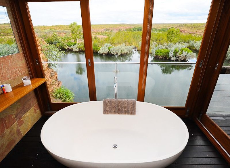 El Questro's beautiful bath tub view Kimberley.
