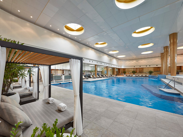 an indoor pool at Crown Spa at Crown Towers, Southbank