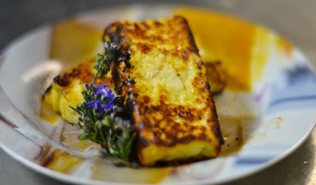 Haloumi at Grampians Pure Sheep Dairy