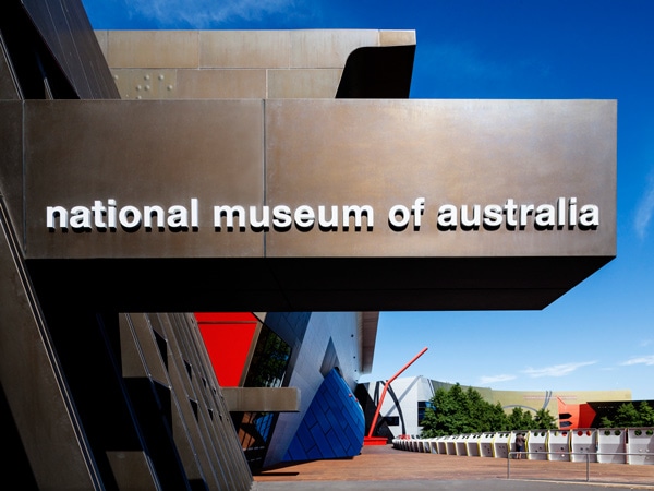 the exterior view of National Museum of Australia, Canberra