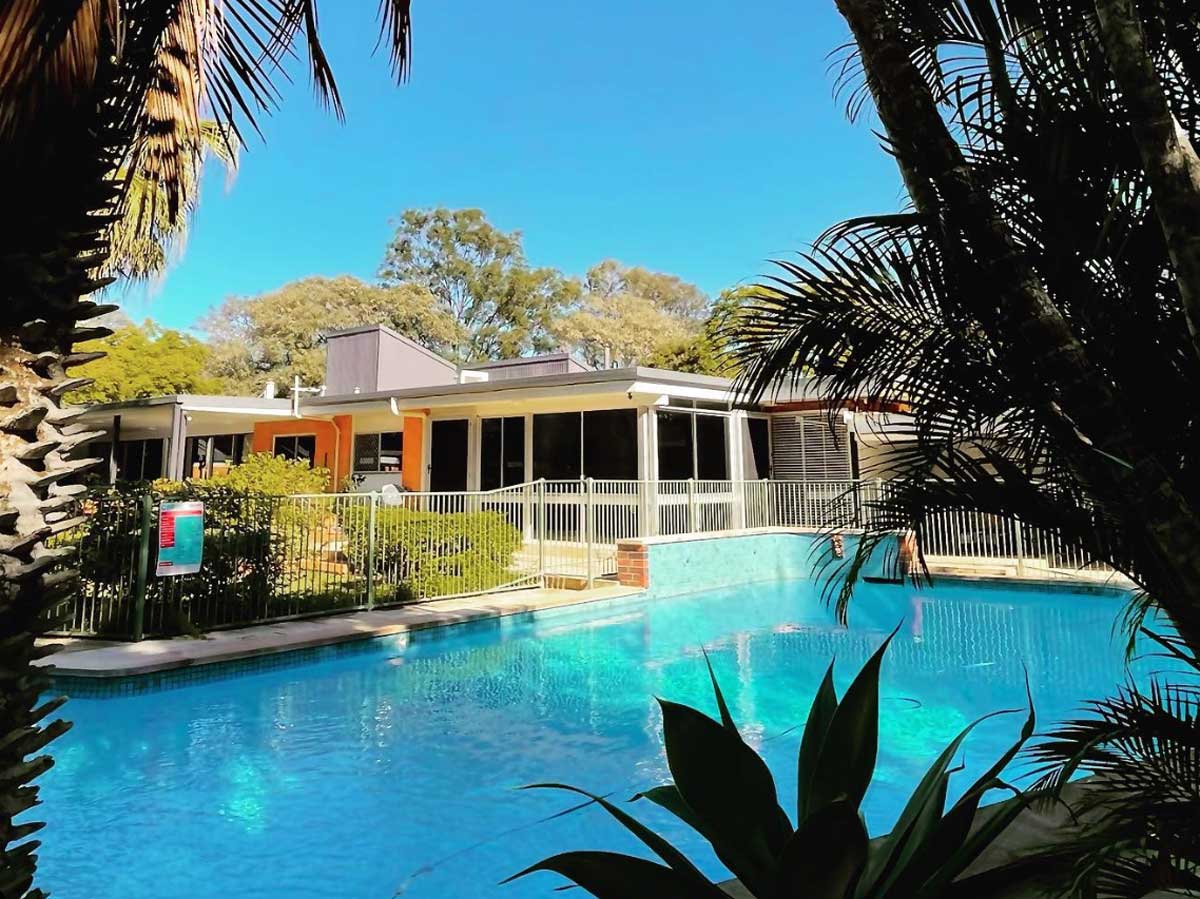swimming pool at Brookfield Retreat, Airbnb Brisbane