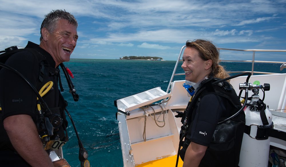 divers at Heron Island