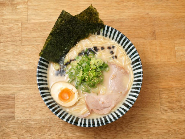 Tonkotsu ramen from taro's ramen from top in Brisbane