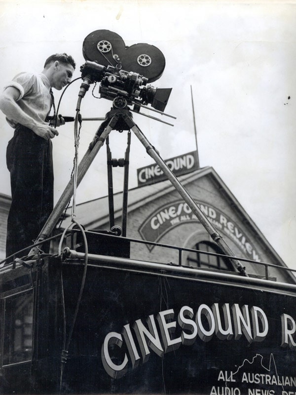 a black and white photo of ScreenSound 001