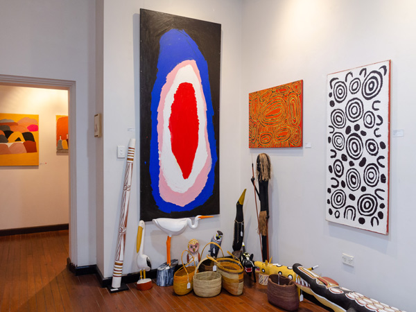 Aboriginal art at Woolloongabba Art Gallery in Brisbane