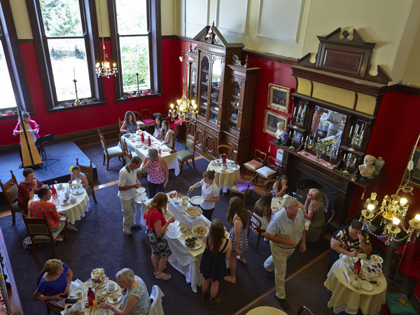people dining inside Abercrombie House, Bathurst