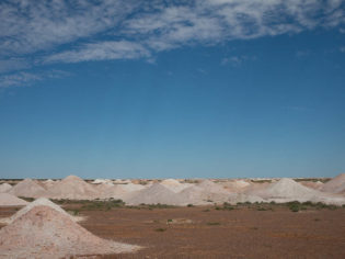 Coober Pedy moonscape mining holes