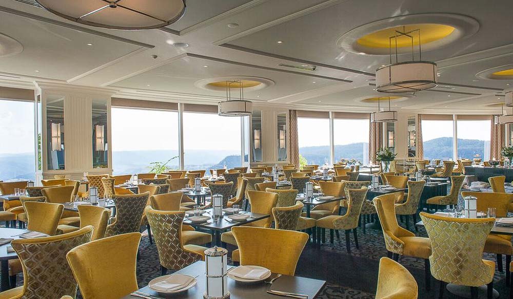 high tea in the Hydro Majestic's Wintergarden