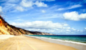 ainbow coloured cliffs Rainbow Beach