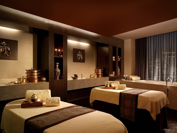 the couples' suite in Chi, The Spa at Shangri-La hotel