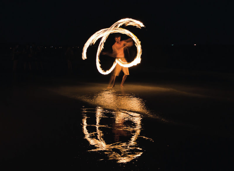 Fire dancing, just one of the amazing things you'll see