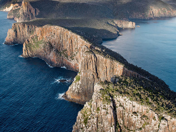 An aerial view of the stunning Cape Hauy