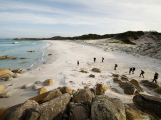 Walking Bay of Fires Tasmania