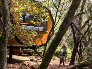 camping hiking biking mountain stays accommodation trails forest outdoors adventure