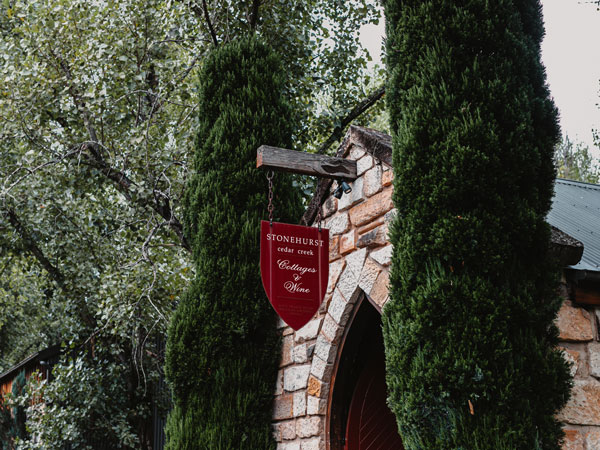 the cellar door at Stonehurst Cedar Creek Vineyard