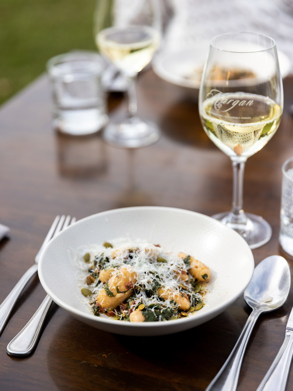 food and wine served at Margan Wines and Restaurant, Broke in the Hunter Valley
