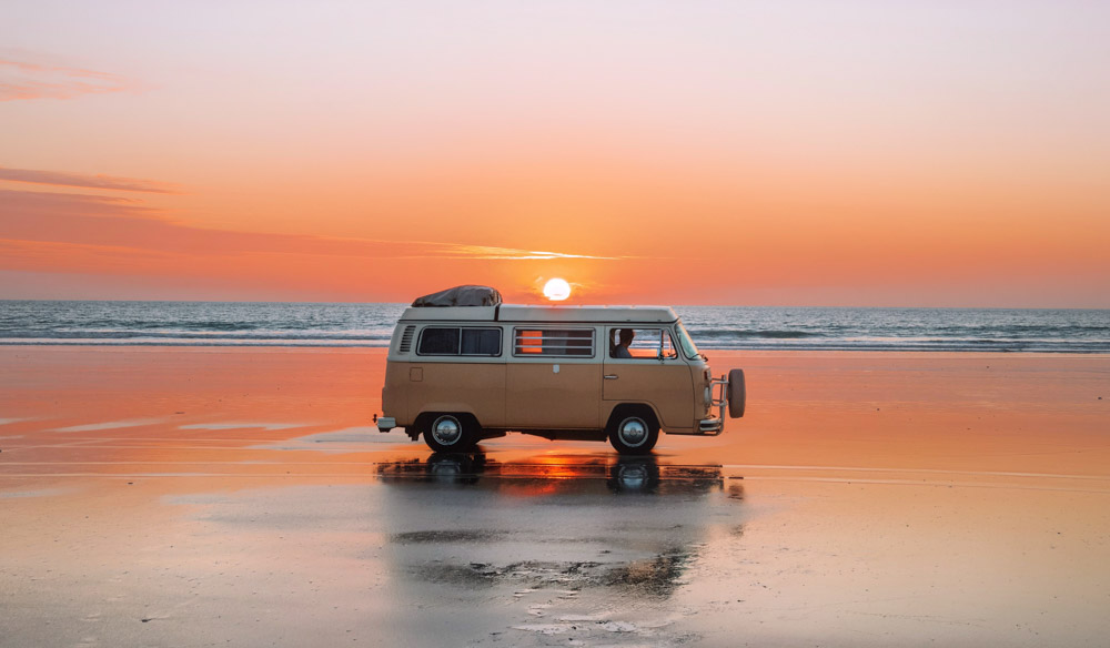 explore adventure van life combi travel country road trip