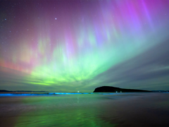 Aurora Australis and bioluminescence, Goats Bluff